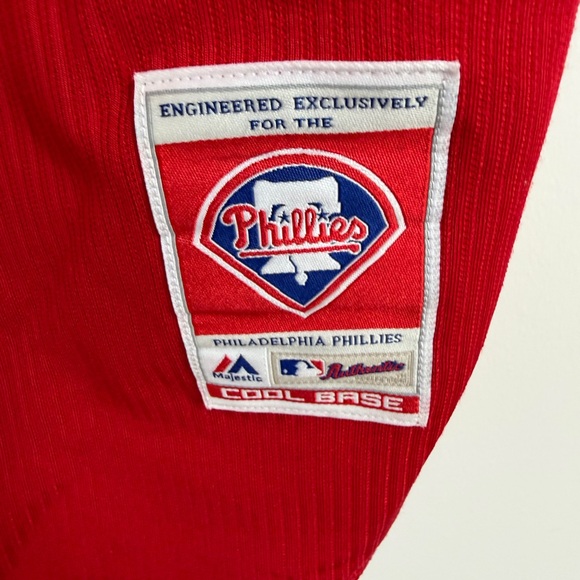 Majestic Phillies Red Baseball Jersey - Excellent condition - Picture 7 of 15